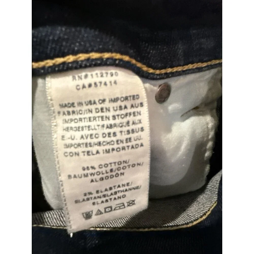True Religion Men's Size 38 Ricky Relaxed Strait Made In USA Thick Stitch Preown